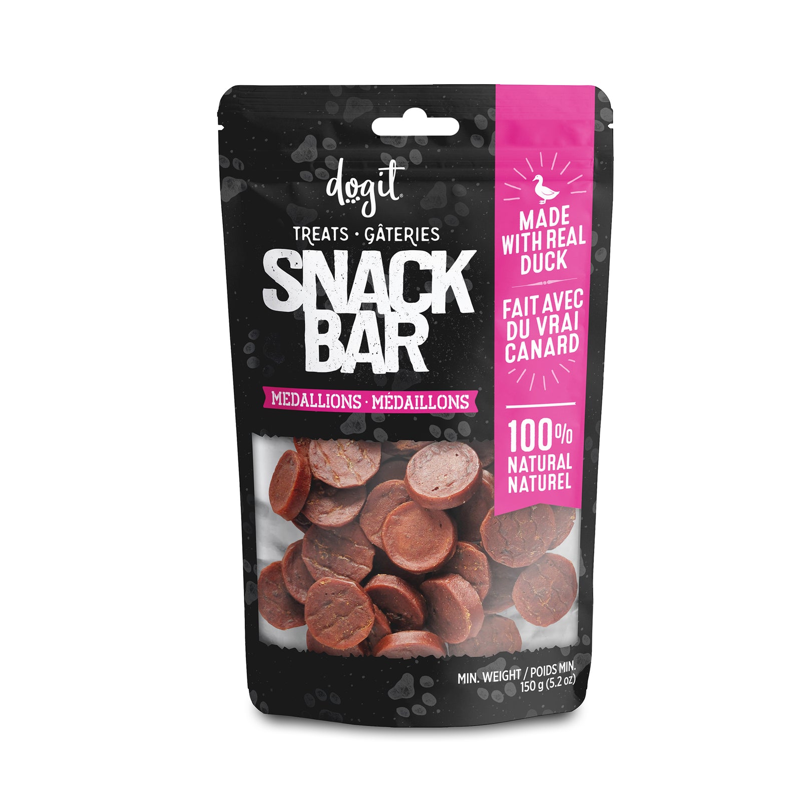 Médaillons de canard Snack Bar Dogit, 150 g (5,2 oz) - La niche&moi