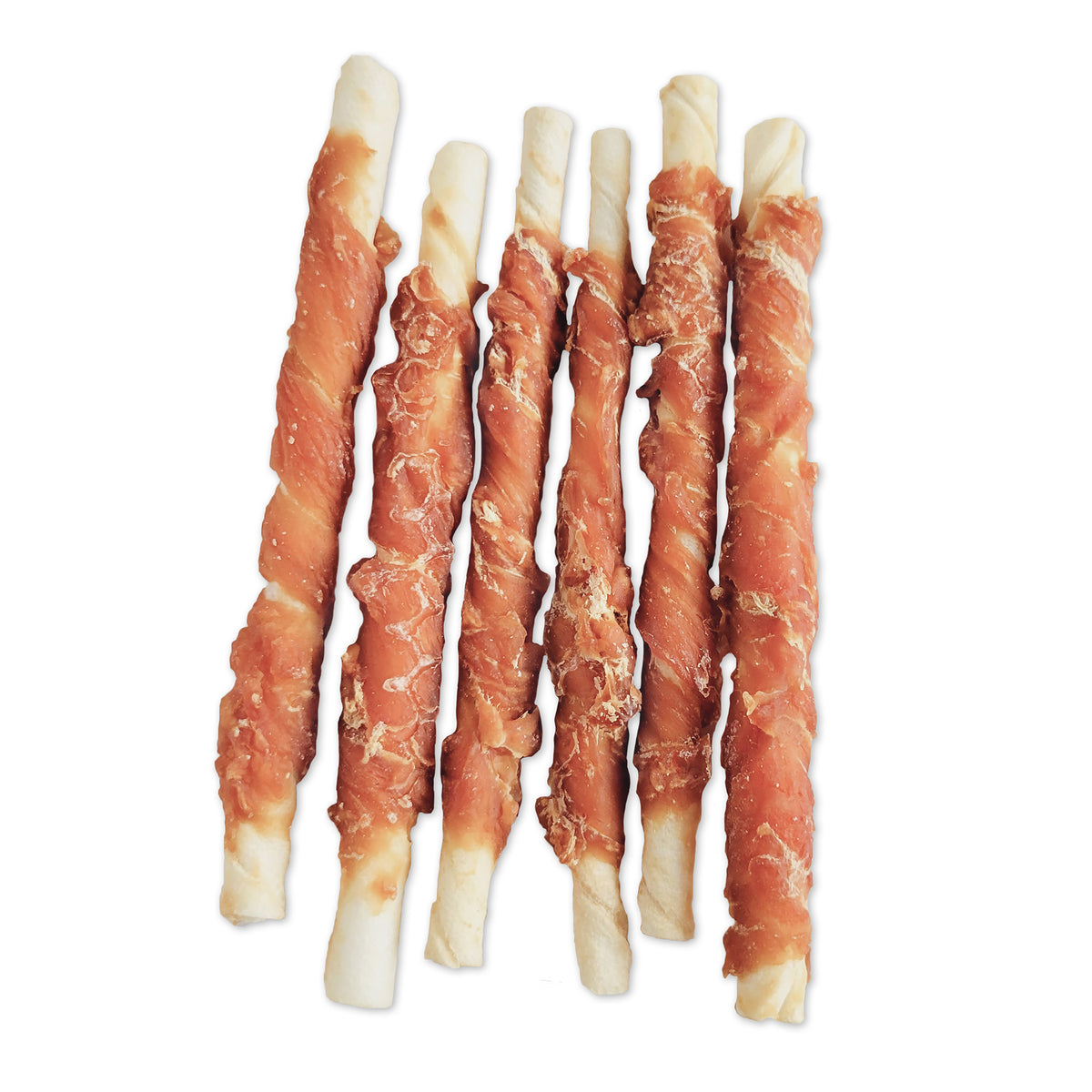 Torsades de cuir brut enrobés de poulet Snack Bar Dogit, 6 unités, 10 cm (4 po) - La niche&amp;moi