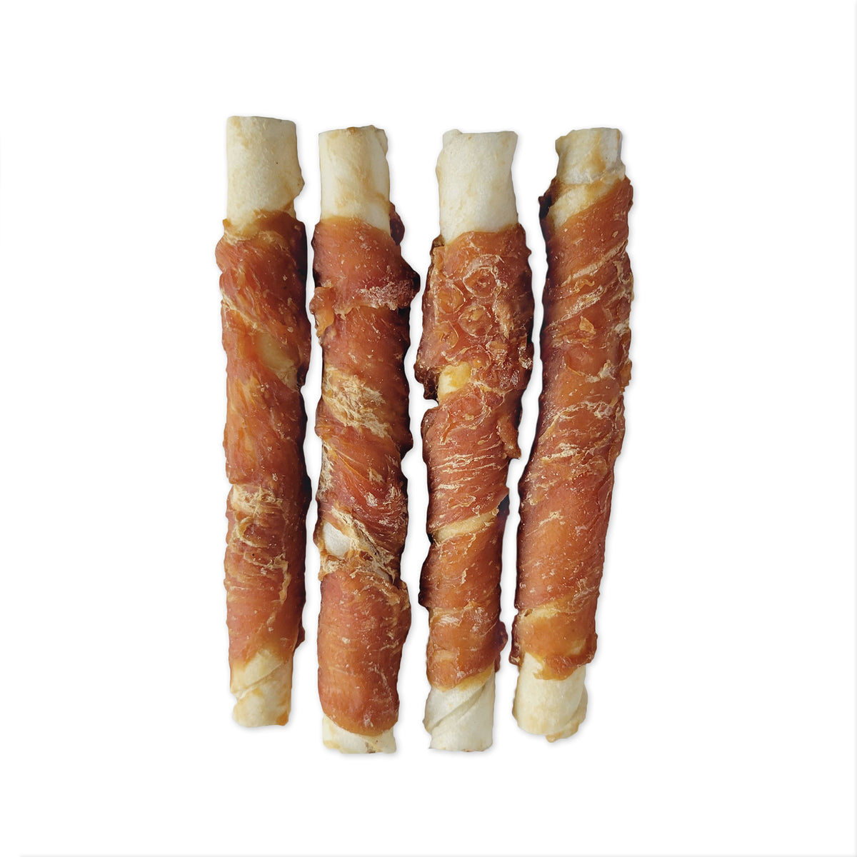Torsades de cuir brut enrobés de poulet Snack Bar Dogit, 4 unités, 12,7 cm (5 po) - La niche&amp;moi