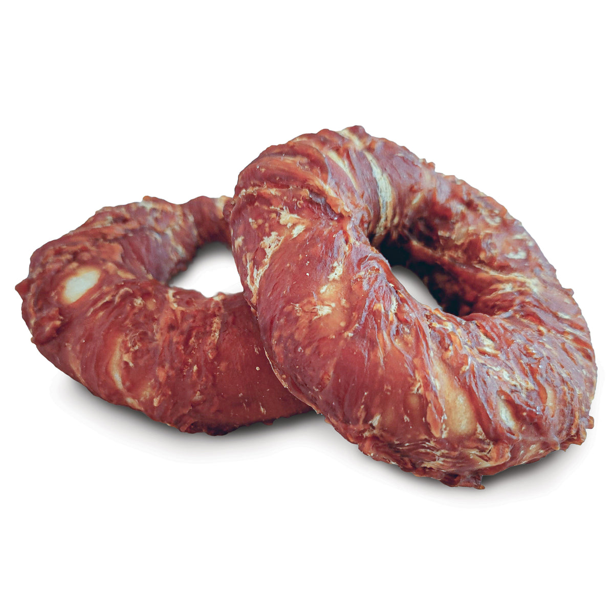 Beignets de cuir brut enrobés de canard Snack Bar Dogit, 2 unités, diam. 7,6 - 8,8 cm (3 - 3,5 po) - La niche&amp;moi