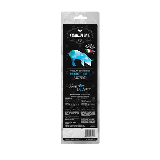 Charcuterie by Dogit Prosciutto Bone for Dogs - Medium (Tibia) - Min Wt 150 g (5.3 oz)