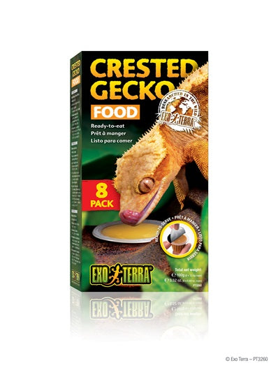 Aliment en coupe Exo Terra pour geckos à crête, 8 coupes