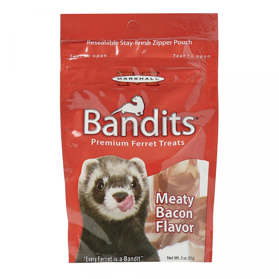 Bandits friandises pour furet au Bacon 3oz (85g) - La niche&moi