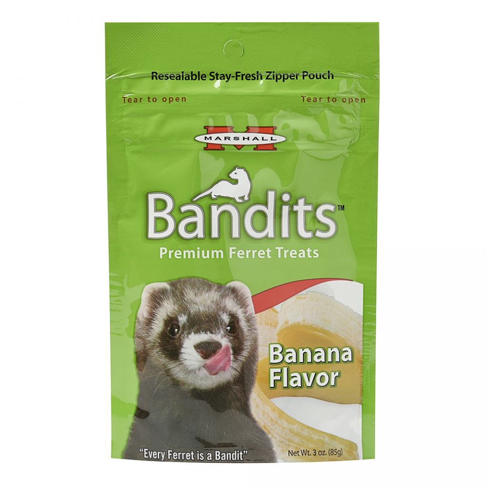 Bandits Friandises pour furet Banane  3oz (85g) - La niche&amp;moi