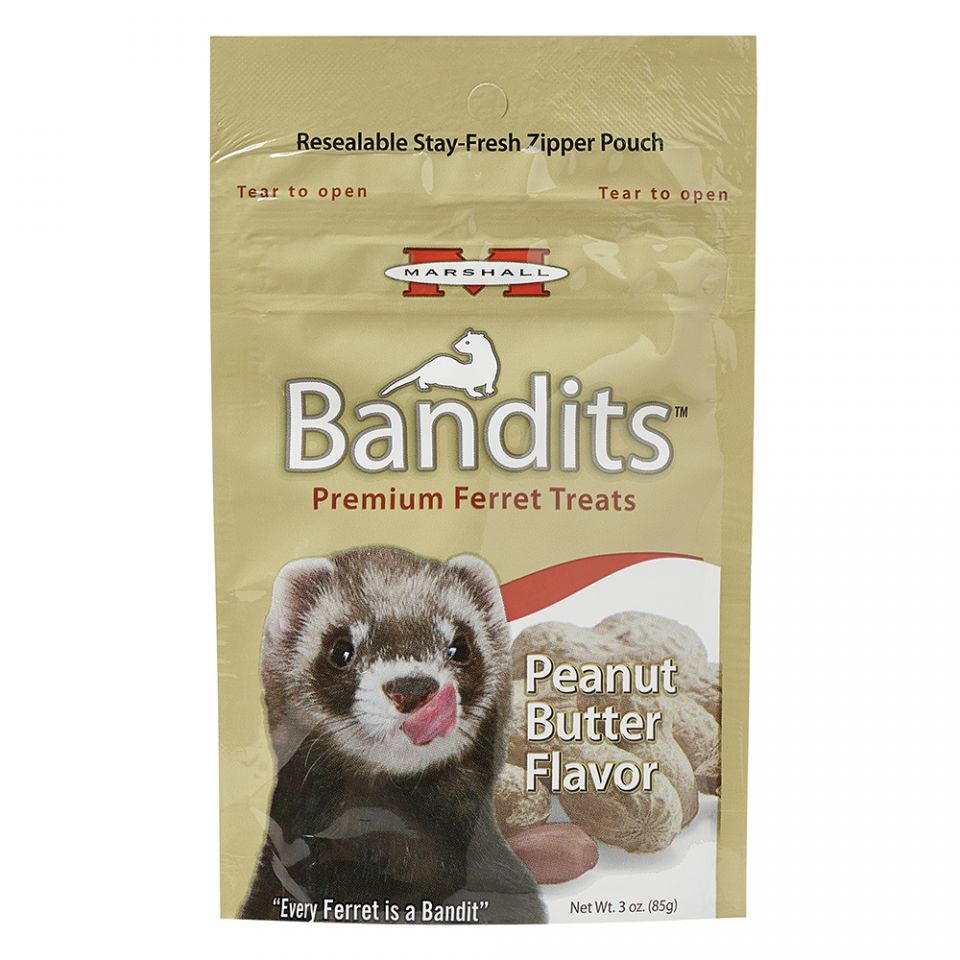 Bandits Friandises pour furets au beurre de cacahuète 3oz  (85g) - La niche&moi