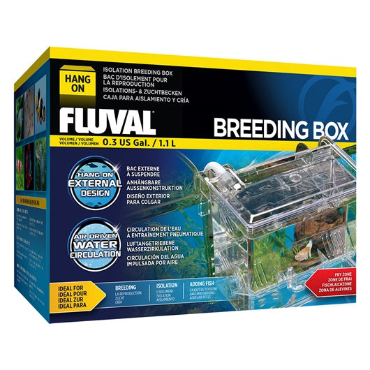 Fluval Hang-On Breeding Box - 16.5 x 12.5 x 12 cm (6.5 in L x 5 in W x 4.75 in H)