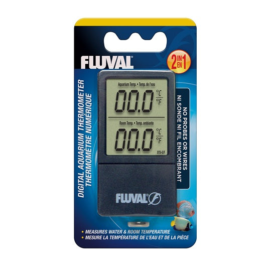 Thermomètre numérique Fluval 2 en 1 pour aquarium
