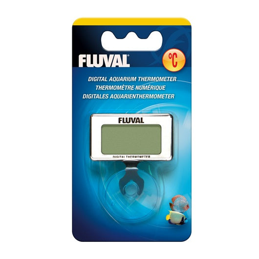 Thermomètre numérique Fluval avec ventouse et affichage en degré Celsius pour aquarium - La niche&moi