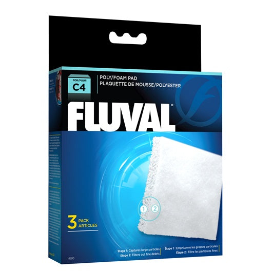 Blocs de polyester/mousse pour filtre à moteur Fluval C4, paquet de 3 - La niche&amp;moi