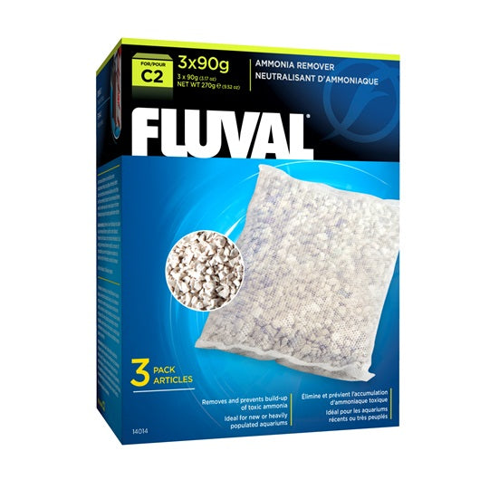 Neutralisant d’ammoniaque pour filtre à moteur Fluval C2, paquet de 3 - La niche&amp;moi