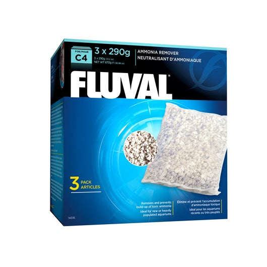 Neutralisant d’ammoniaque pour filtre à moteur Fluval C4, paquet de 3