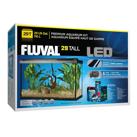 Aquarium équipé haut de gamme 29 haut Fluval avec éclairage à DEL, 110 L (29 gal US) - La niche&amp;moi