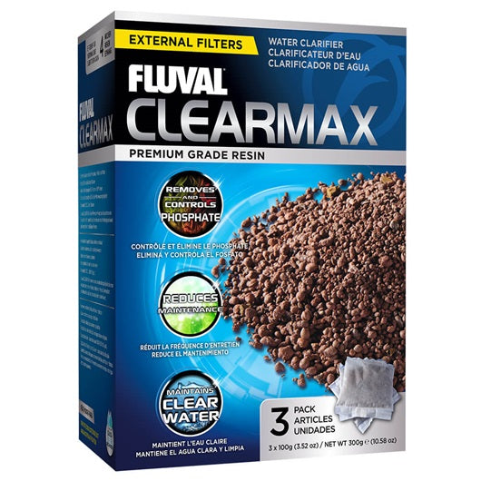 Éliminateur de phosphate ClearMax Fluval, 300 g, 3 sachets de 100 g (3,52 oz) - La niche&moi