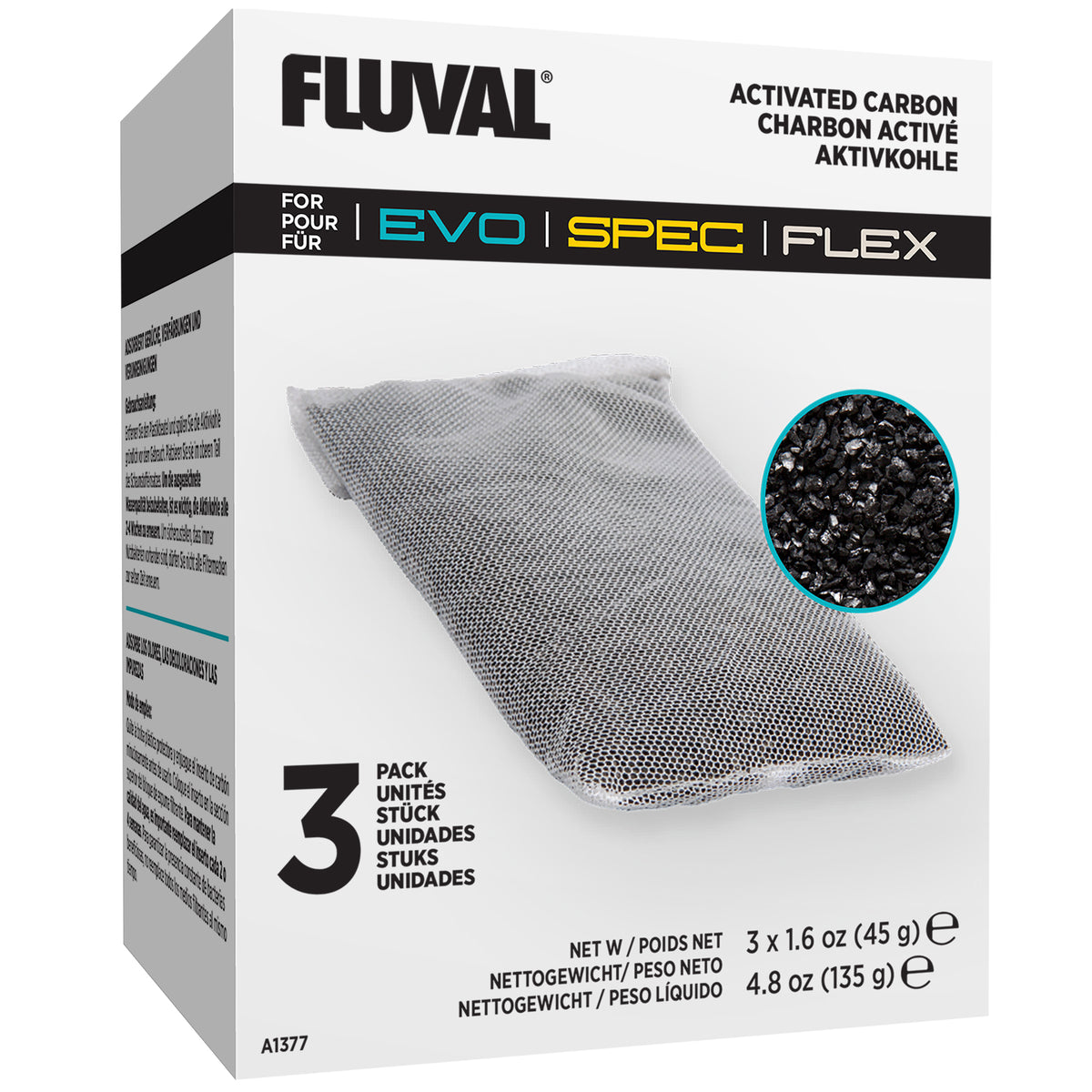Charbon Spec Fluval, paquet de 3 - La niche&amp;moi