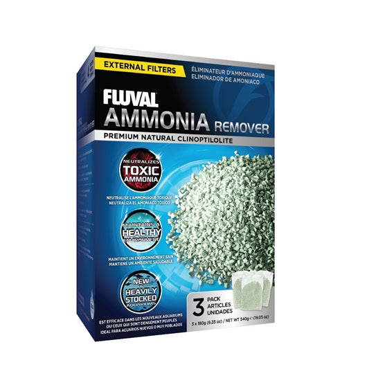 Neutralisant d’ammoniaque Fluval, 540 g, 3 sachets de 180 g (6,3 oz) - La niche&moi