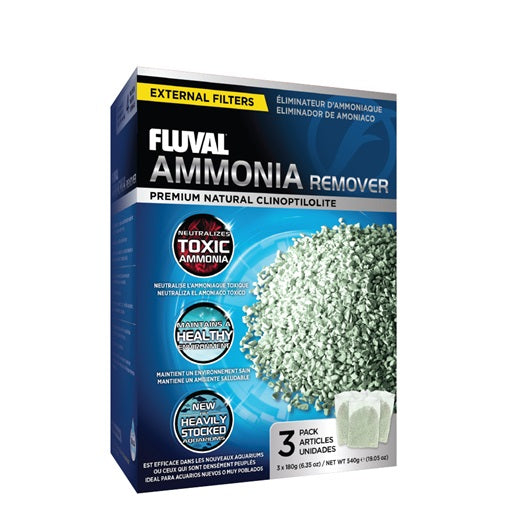 Neutralisant d’ammoniaque Fluval, 540 g, 3 sachets de 180 g (6,3 oz)