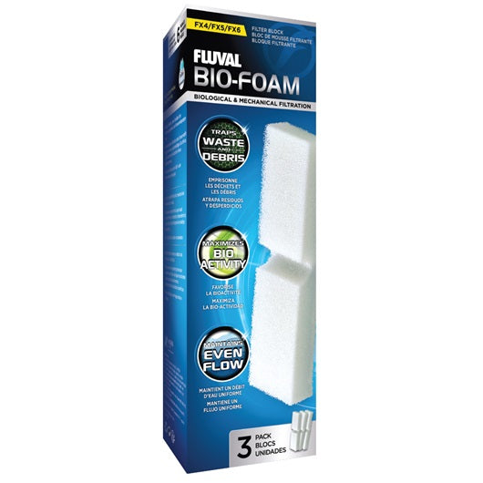 Blocs de mousse filtrante Bio-Foam pour filtres Fluval FX4/FX5/FX6, paquet de 3 - La niche&moi