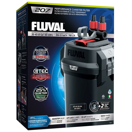 Filtre extérieur 207 Fluval à haut rendement, jusqu’à 220 L (45 gal US)a - La niche&moi