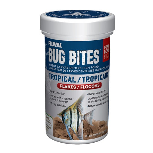 Flocons Bug Bites Fluval pour poissons tropicaux - La niche&amp;moi