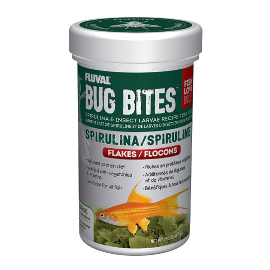 Flocons Bug Bites Fluval avec spiruline - La niche&amp;moi