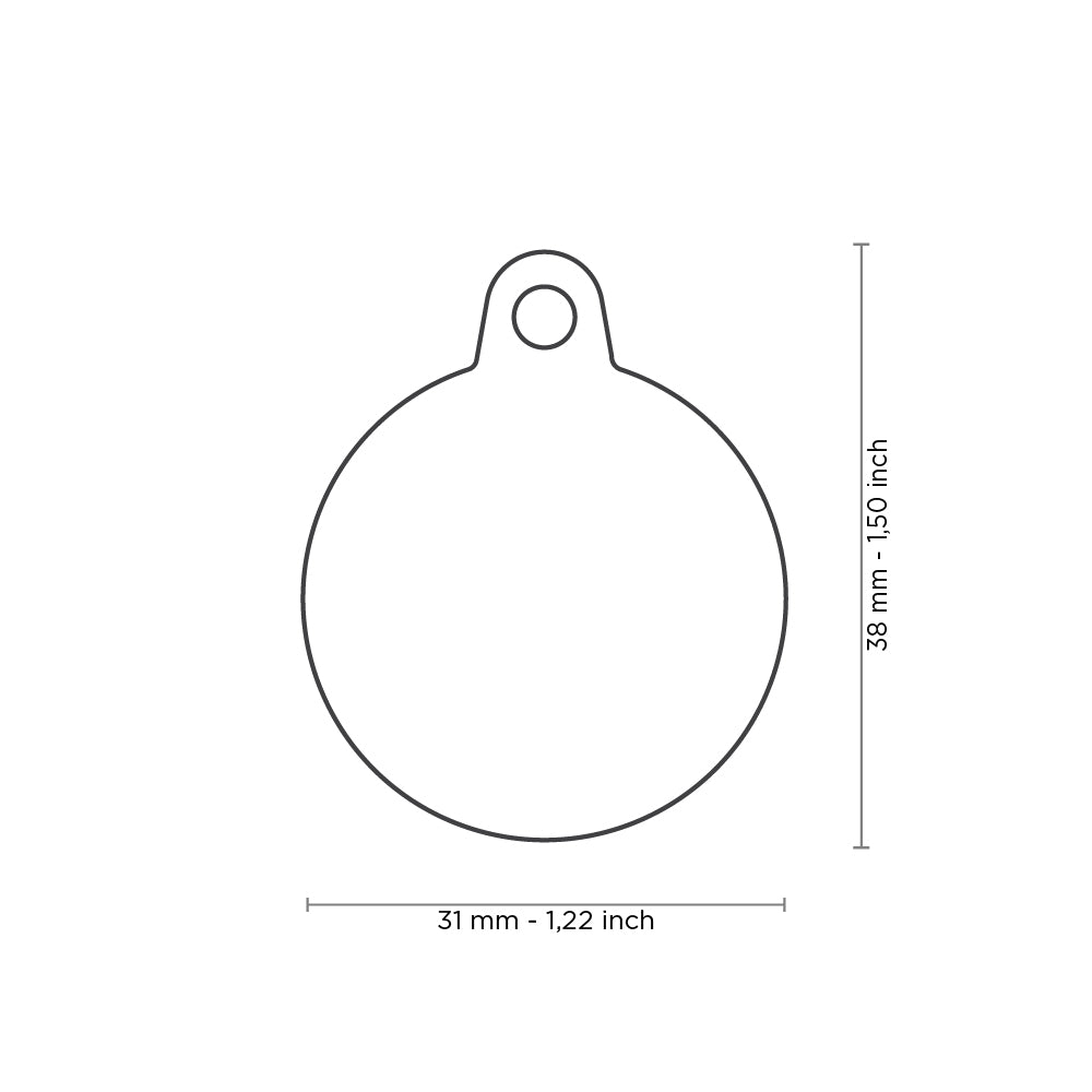 Médaille Hushtag Rose et Noir (inscription sur 2 côtés) - La niche&amp;moi