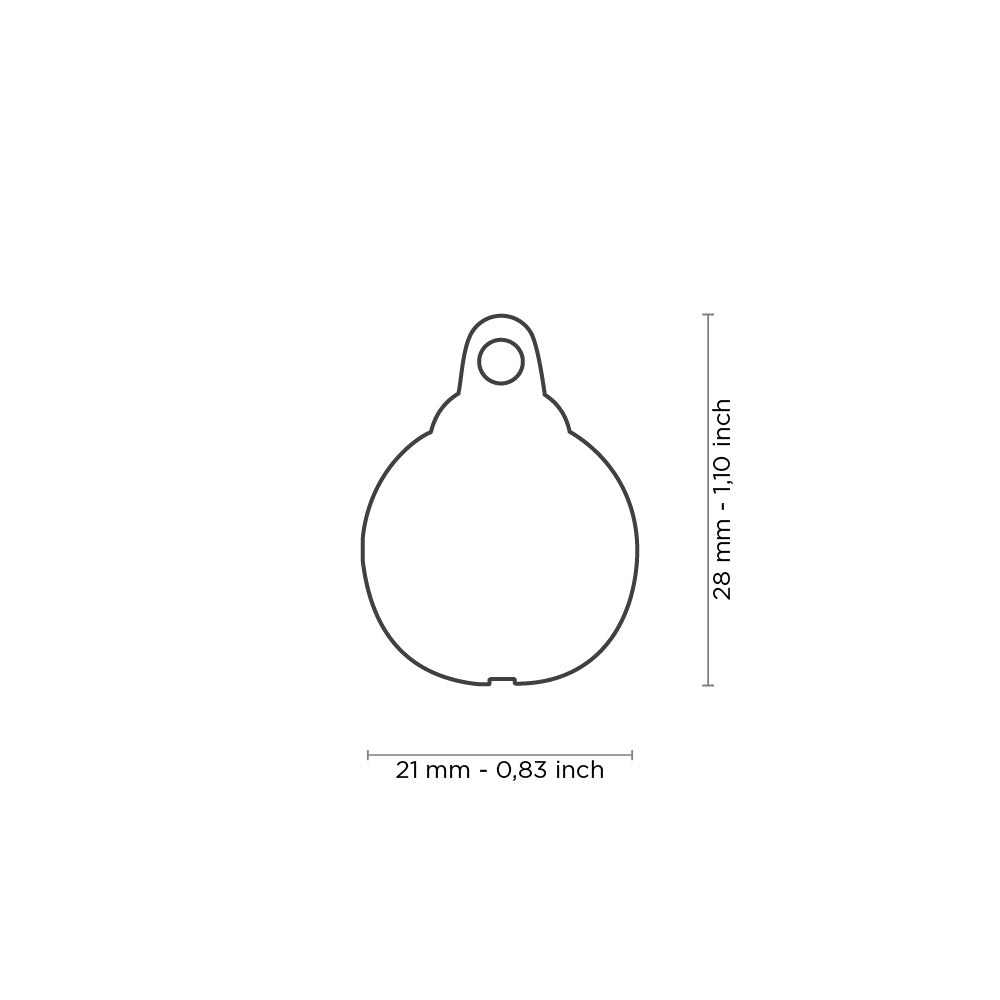 Médaille Lady Bug (inscription sur 1 côté seulement) - La niche&amp;moi