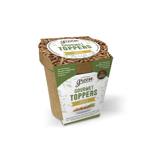 Gourmet Toppers Living World Green, Insectes, 125 g (4,4 oz) - La niche&moi