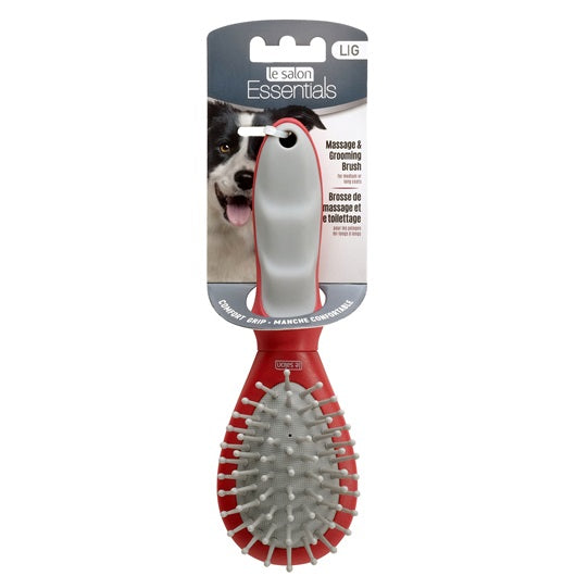 Essentials Le Salon massage and grooming brush, large