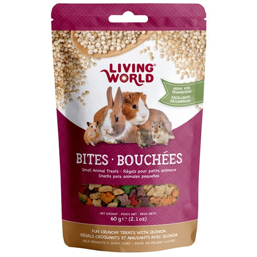 Bouchées Living World avec quinoa pour petits animaux, 60 g (2,1 oz) - La niche&amp;moi