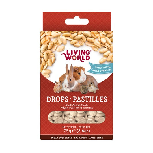 Régals Living World pour petits animaux, pastilles, arôme d’arachide, 75 g (2,6 oz) - La niche&moi