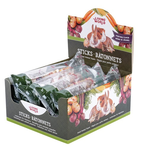 Régals Living World pour petits animaux, bâtonnets, arôme de légumes, 45 g (1,5 oz) - La niche&amp;moi