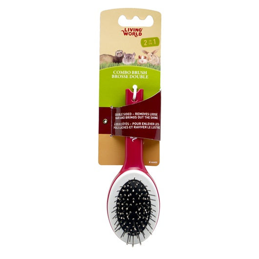 Brosse double Living World pour petits animaux - La niche&moi