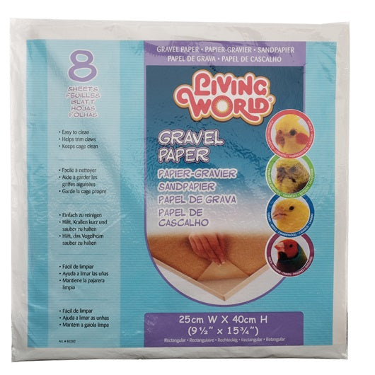 Papier-gravier Living World, paquet de 8 - La niche&amp;moi