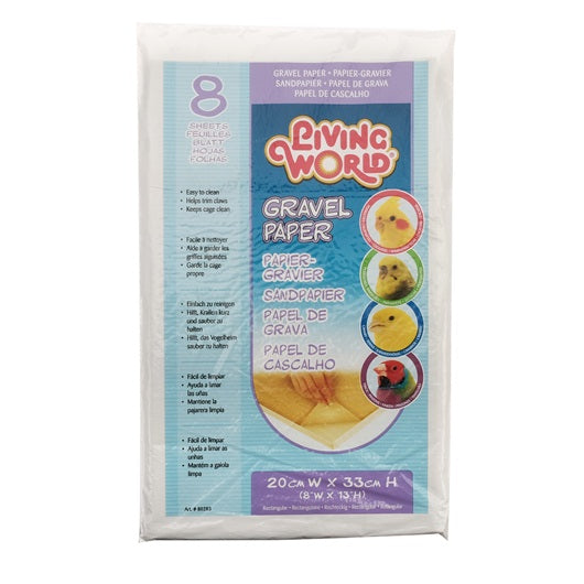 Papier-gravier Living World, paquet de 8 - La niche&amp;moi