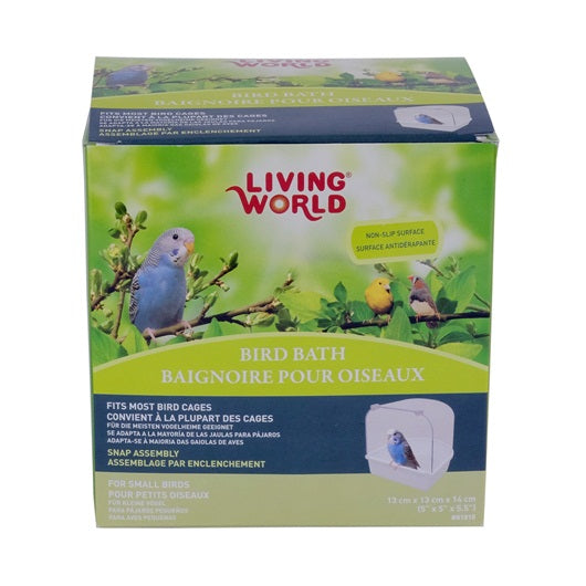 Baignoire extérieure Living World pour oiseaux, grande - La niche&amp;moi