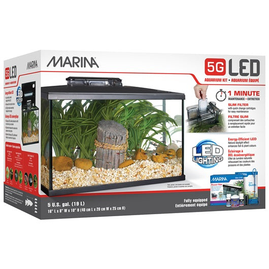 Aquarium équipé 5G Marina, 19 L (5 gal US) - La niche&amp;moi