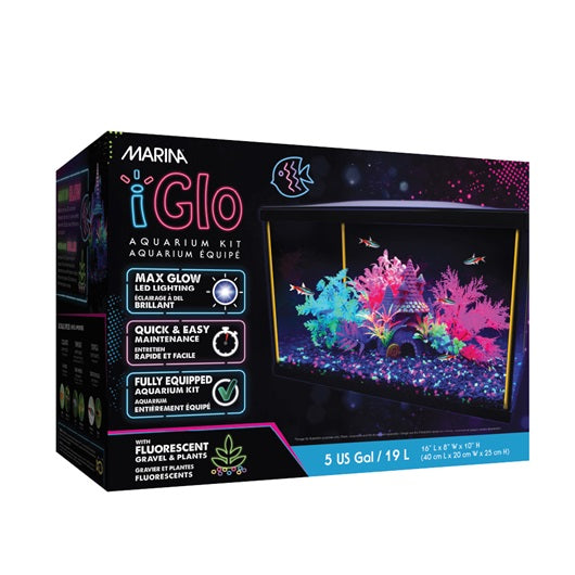 Aquarium équipé iGlo Marina, 19 L (5 gal US) - La niche&amp;moi