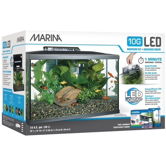 Aquarium équipé 10G Marina, 38 L (10 gal US) - La niche&amp;moi