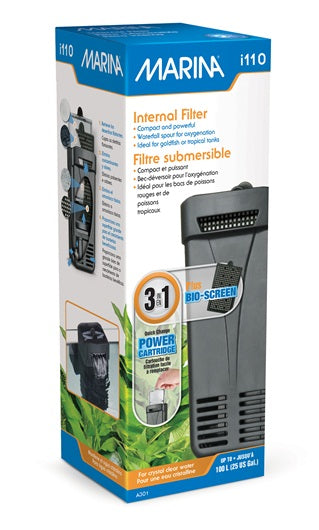 Filtre submersible Marina i110, pour aquariums jusqu’à 100 L (25 gal US) - La niche&amp;moi