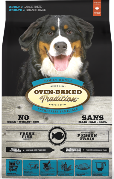OVEN-BAKED FOOD FOR LARGE BREED ADULT DOGS – FISH 11.34KG