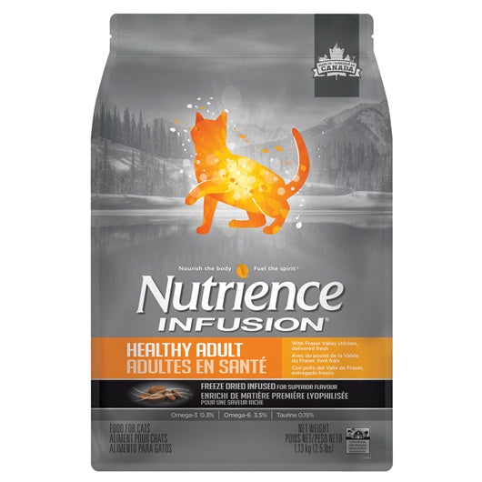 Aliment Nutrience Infusion pour chats adultes en santé, Poulet - La niche&amp;moi