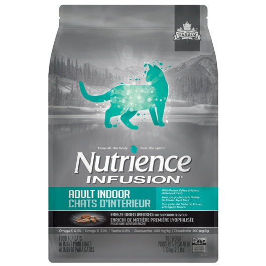 Aliment Nutrience Infusion pour chats d’intérieur adultes, Poulet - La niche&amp;moi