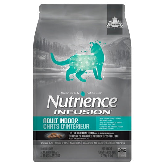 Aliment Nutrience Infusion pour chats d’intérieur adultes, Poulet - La niche&amp;moi