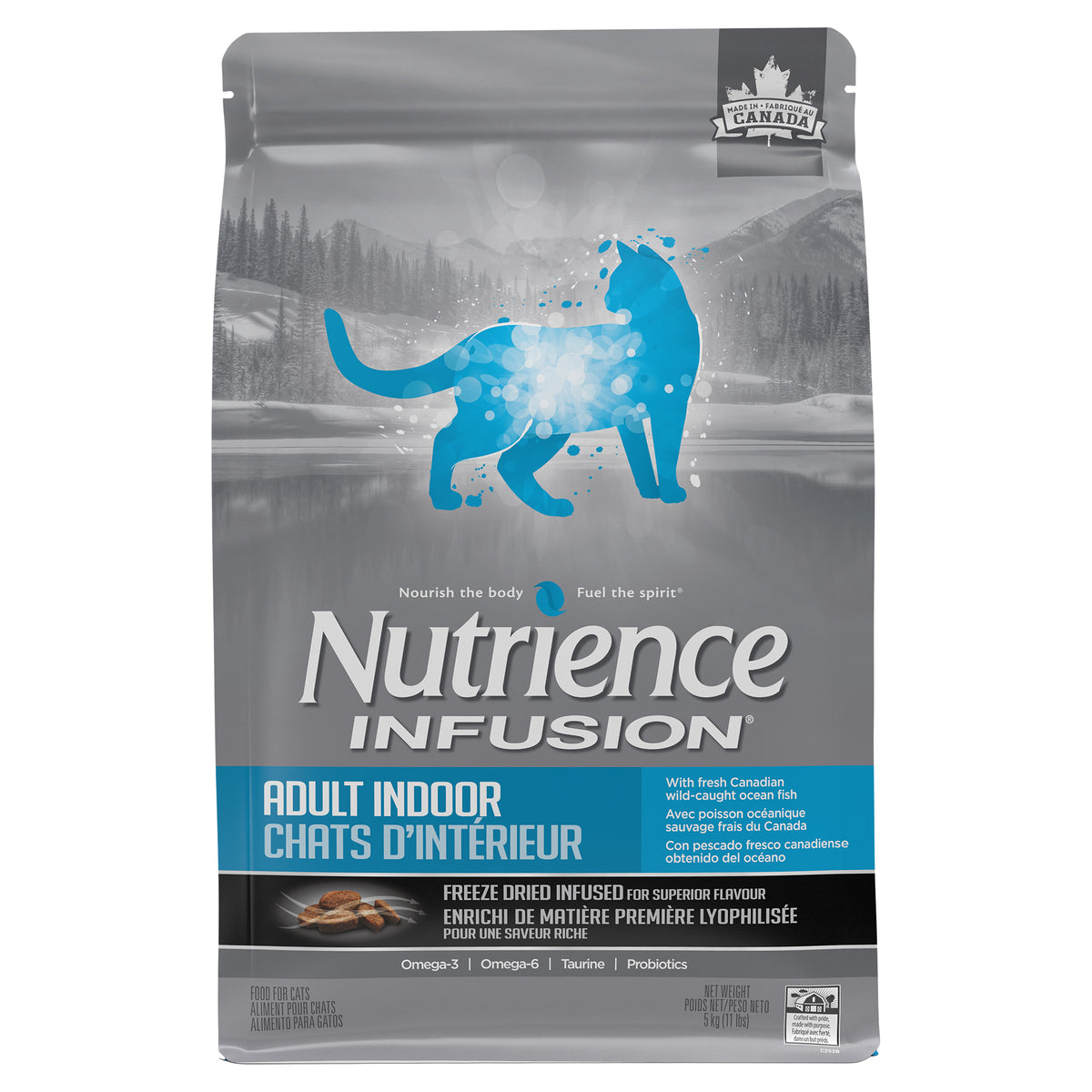 Nourriture Nutrience Infusion, Chats d’intérieur adultes, Poisson océanique - La niche&amp;moi