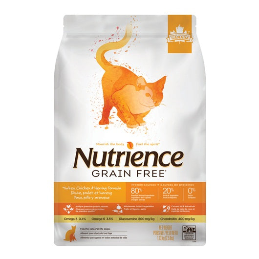 Aliment Nutrience Sans grains pour chats, Dinde, poulet et hareng - La niche&moi