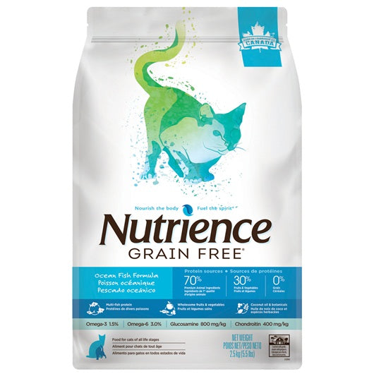 Aliment Nutrience Sans grains pour chats, Poisson océanique - La niche&amp;moi