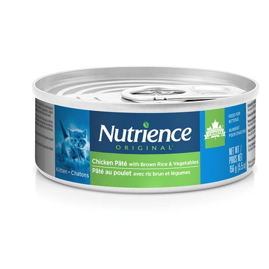 Pâté Nutrience Original pour chatons, Poulet avec riz brun et légumes, 156 g (5,5 oz) - La niche&amp;moi
