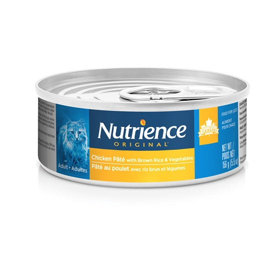 Pâté Nutrience Original pour chats adultes, Poulet avec riz brun et légumes, 156 g (5,5 oz) - La niche&amp;moi