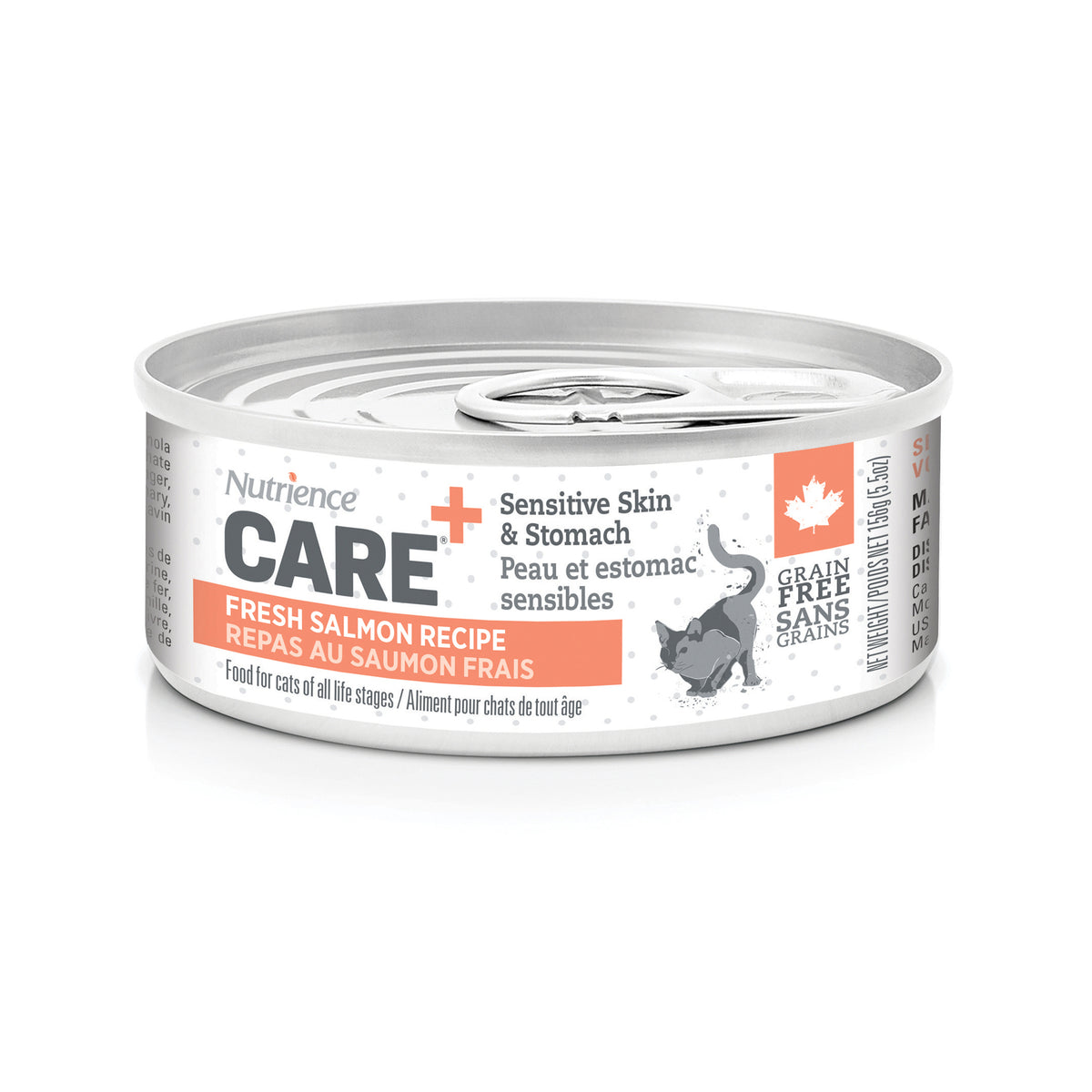 Pâté Nutrience Care Peau et estomac sensibles pour chats, repas au saumon frais, 156 g (5,5 oz) - La niche&amp;moi