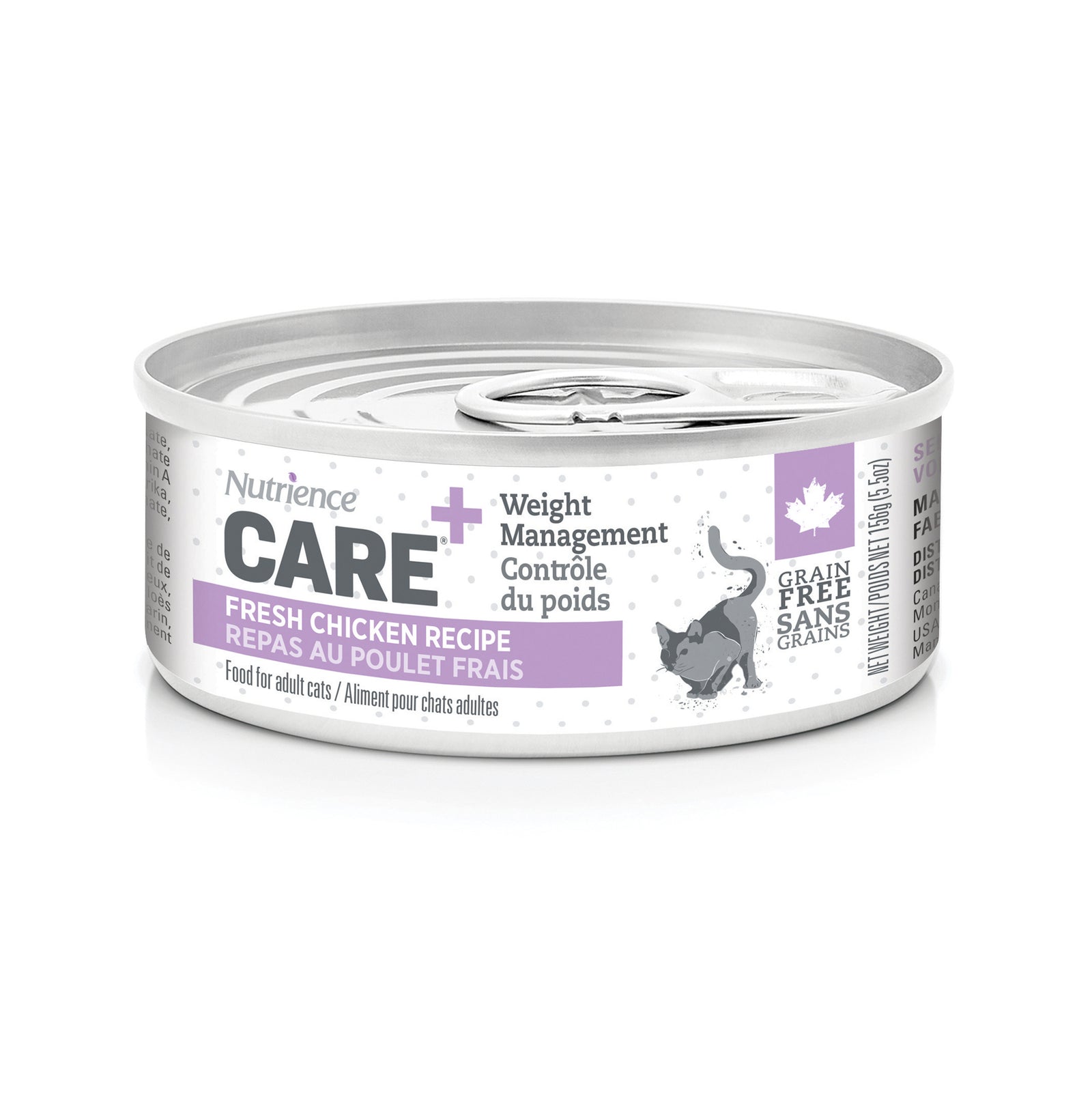 Pâté Nutrience Care Contrôle du poids pour chats, repas au poulet frais, 156 g (5,5 oz) - La niche&moi